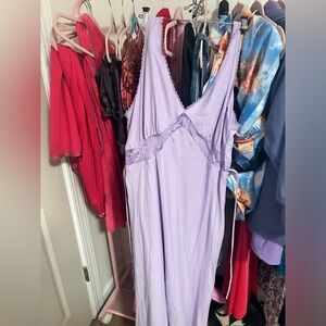 wild fable XL lavender lace cut out maxi dress